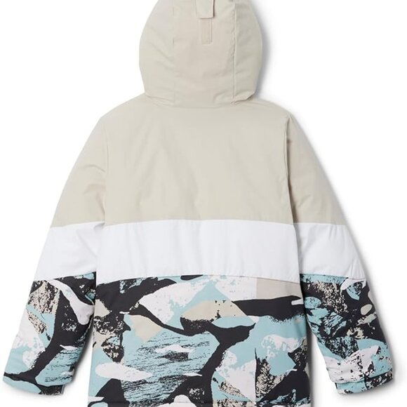 🆕Columbia Girl's Horizon Ride II Jacket- Youth L-Shark Geoglacial/Dark Stone/Wh - Picture 2 of 3